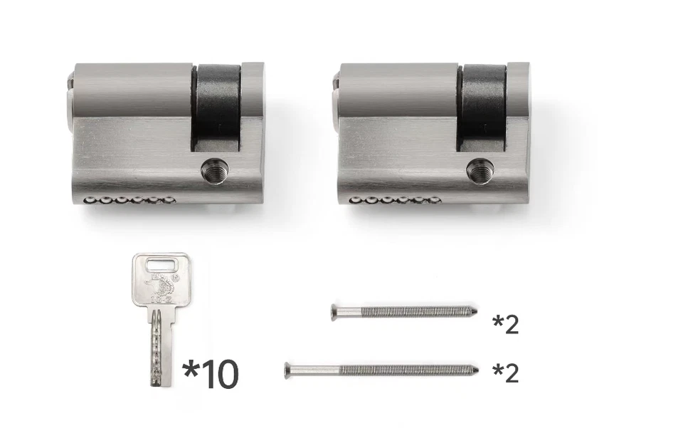 IGZ Zylinderschloss Profilzylinder gleichschließend 2x 40 mm 30/10 NEU