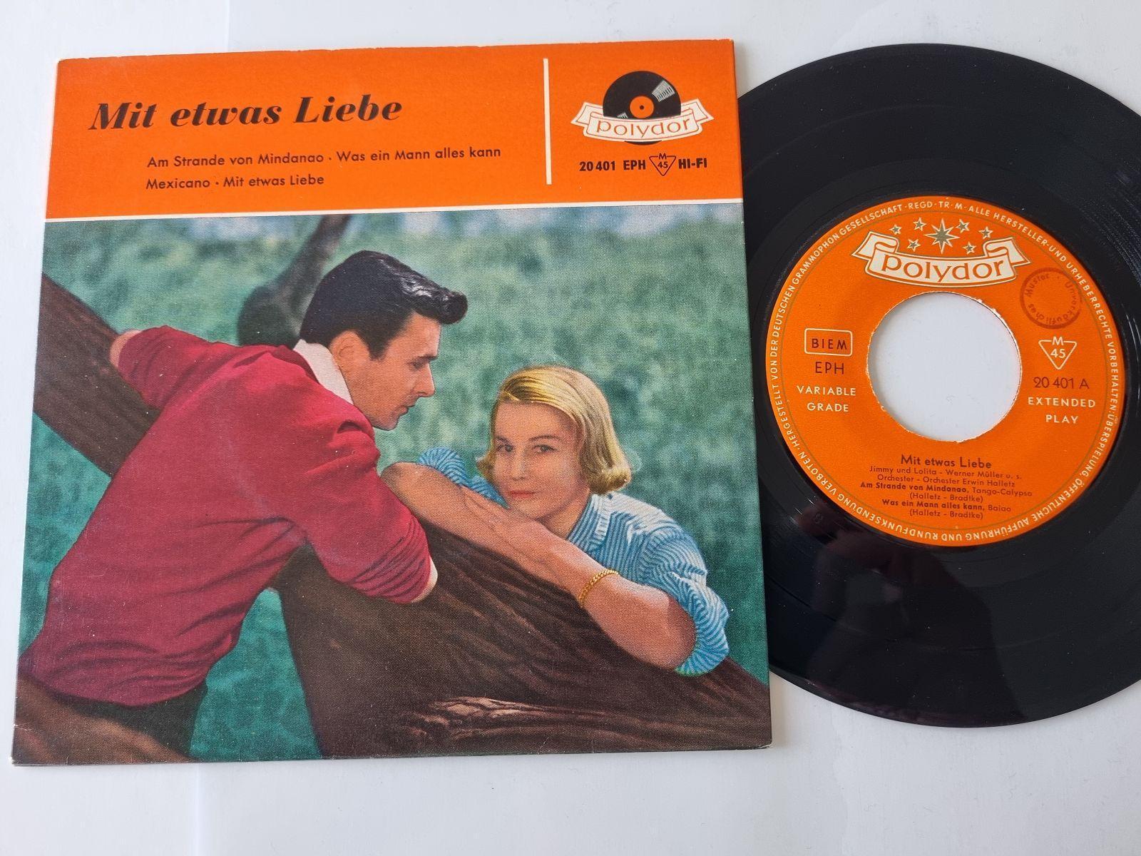 7"" Single Jimmy Makulis/ Lolita - Mit etwas Liebe Vinyl EP Germany