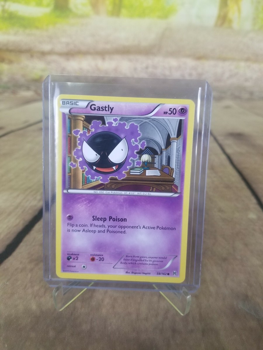 Gastly Basic Hp50 Psychic #58/162 Pokemon 2015 Card | eBay