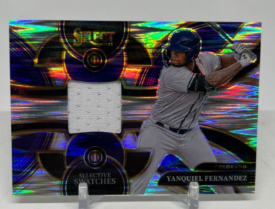 2024 Panini Select Yanquiel Fernandez Selective Swatches #SS-YF Flash Prizm