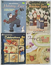 Lot of 4 Decorative Tole Painting Books by Pat Saunders