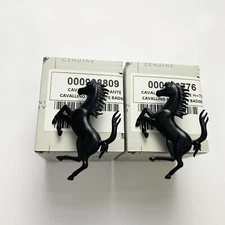 Ferrari Roma Front&Rear Bumper Matte Black Prancing Horse Emblem Badge Kit New