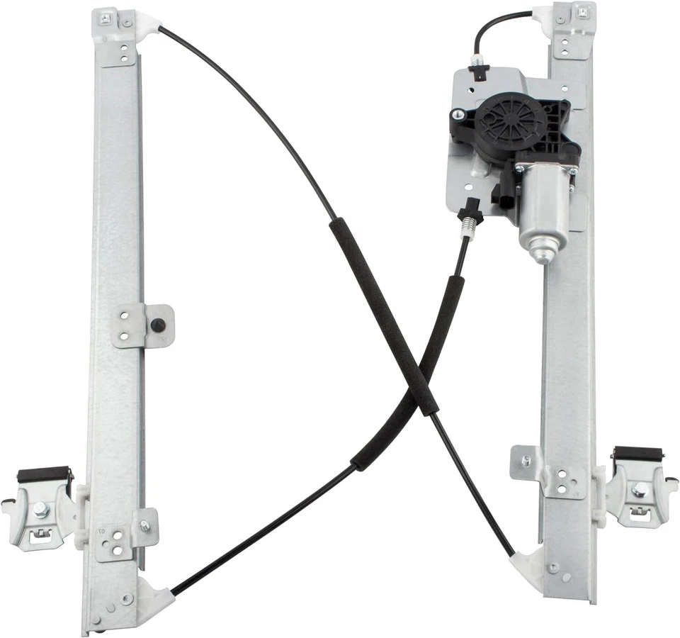 Regulador de ventana eléctrica trasero izquierdo con lado del conductor del motor para Chevrolet GMC Cadillac Foto 3 de 4