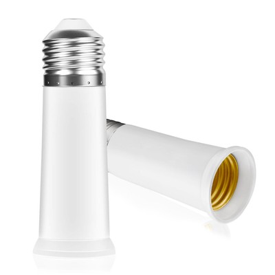 Flexible E26/E27 Medium Edison Screw Lamp Socket Extension Extender Adapter