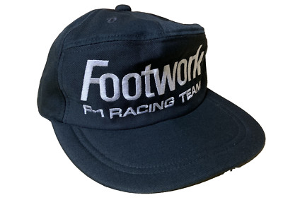 Footwork Formula 1 Racing Team Hat Cap Black Made In Japan Embroidery Vintage
