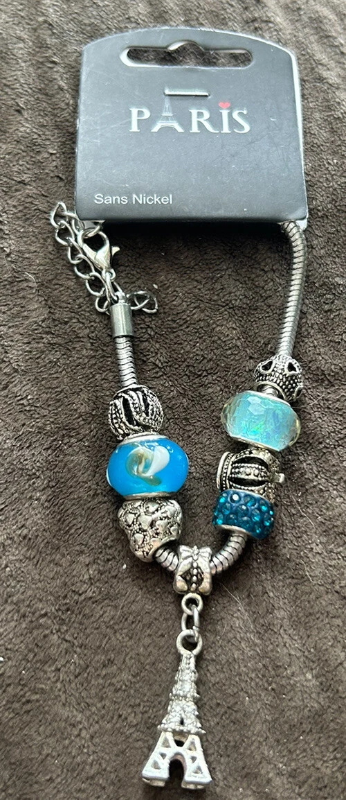 Eiffel tower charm best sale bracelet