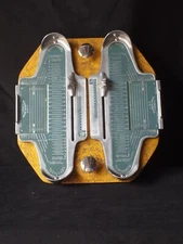 Vintage Shoe Store. 2 Brannock 3 Way Measuring Devices mounted to heavy board.