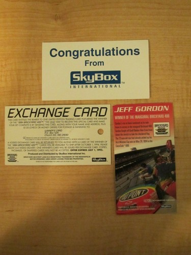 1994 Skybox Racing Near Complete Set 25/27 + Exchange Card + Brickyard Winner - Picture 8 of 8