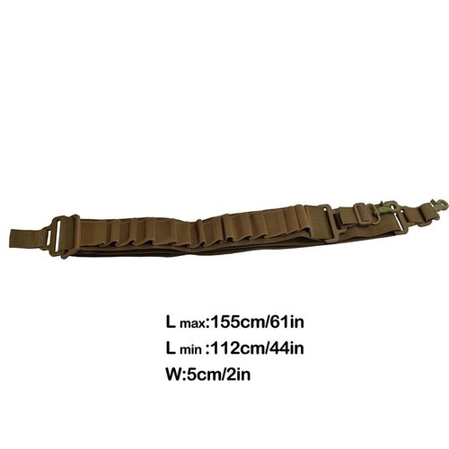 Tactical Shotgun Sling Shell Holder 15 Round 2 Point Gun Hunting Accessories - Picture 6 of 24