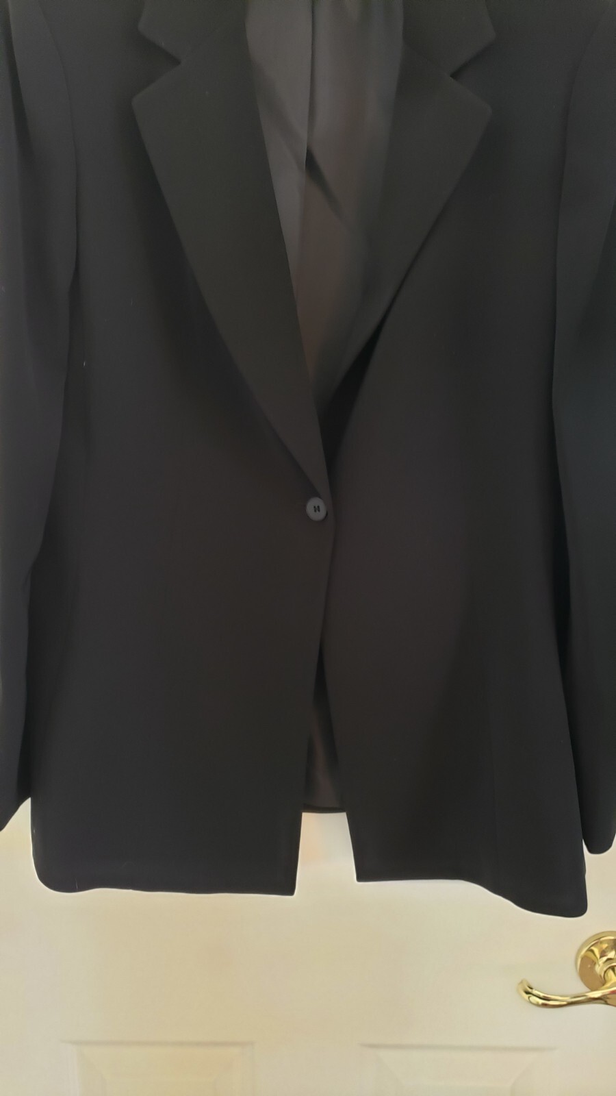 Kasper Black Single Breasted One Button  Womens J… - image 4