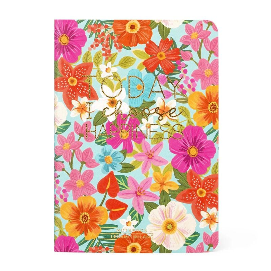 Notebook Small Lined L9xh13.5cm  Flowers | Legami