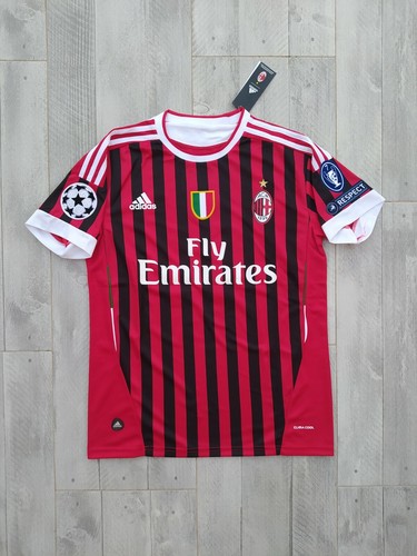 MAGLIA AC MILAN 2011 2012 IBRAHIMOVIC ROSSONERA RETRO CHAMPIONS LEAGUE  VINTAGE | eBay