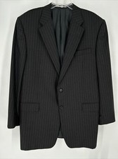 HICKEY FREEMAN MADISON Loro Piana Super 130's Wool Grey Suit Jacket Blazer 46L