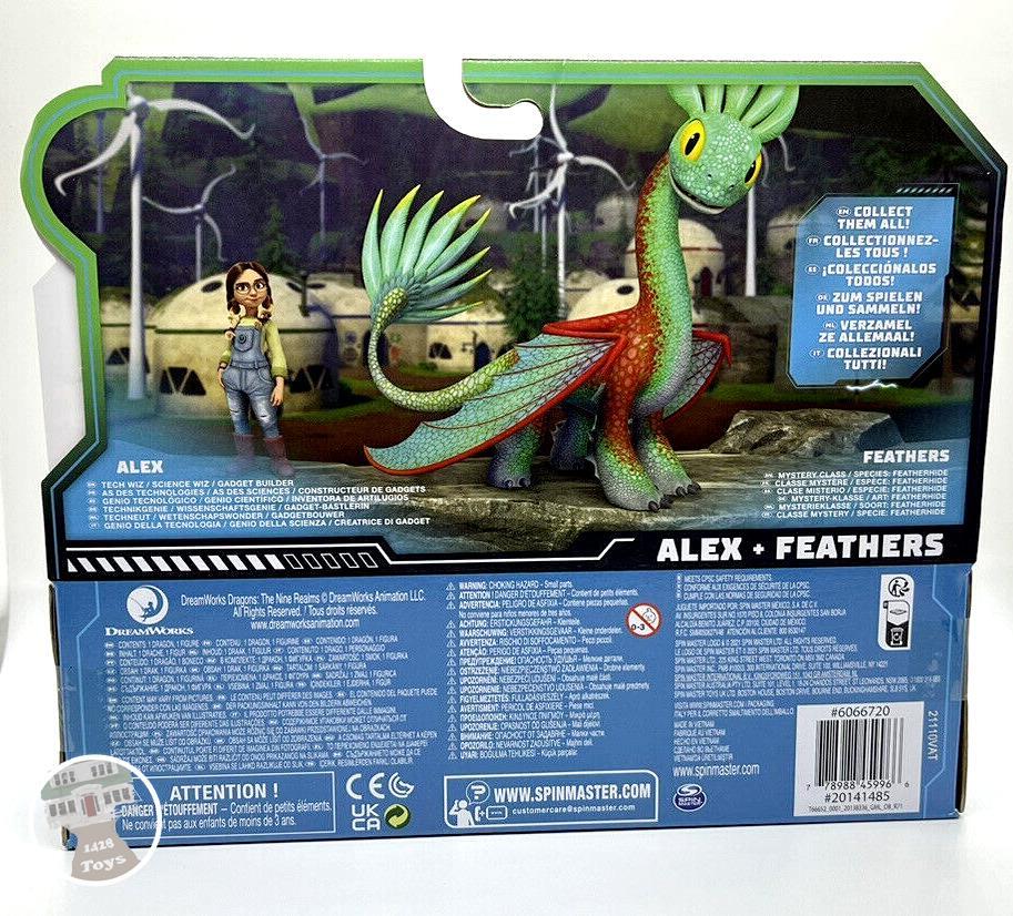 Dreamworks Dragons Nine Realms Alex and Feathers Mimic Featherhide