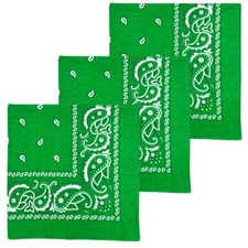 3 PCS Extra Large Bandanas 27  x 27  100 Cotton for Men  Women Paisley Hand...