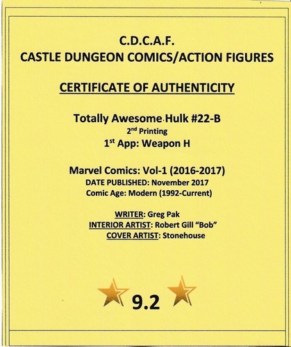 Totally Awesome Hulk 22-B 2nd Printing Marvel Comics Vol-1 (2016-2017) - Picture 3 of 3