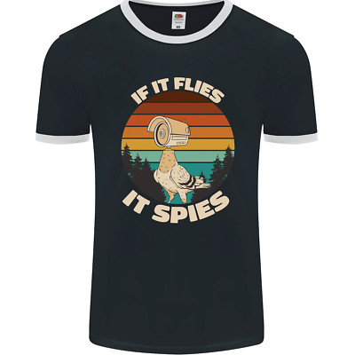 If Fliegen It Spies Conspiracy Theorie Vögel Lustig Herren Ringer Maglietta Fotl