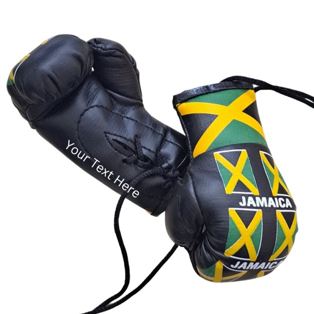 Jamaica Accessories Jamaica Flag Car Combo Mini Boxing Glove
