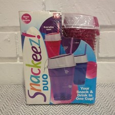 Snackeez Duo All-in-One Snacking Solution 30 Piece Kit Pink -AS SEEN ON TV 2015