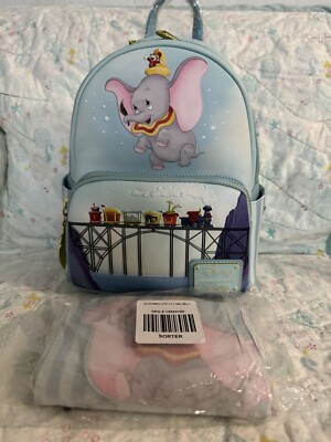 LOUNGEFLY-(NWT) Disney DUMBO Gray Canvas Backpack Loungefly | Bags | Disney Dumbo Loungefly Canvas Backpack  main image 3
