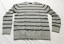 The Children's Place Boy's Lightweight Striped Sweater CN6 Smoke Large NWT