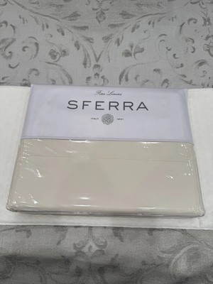SFERRA DELFINA KING SATEEN IVORY 7-PIECE MATCHING SET 650 THREAD COUNT $1,995