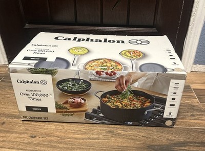 Calphalon 8pc Hard Anodized Aluminum Nonstick Cookware Set