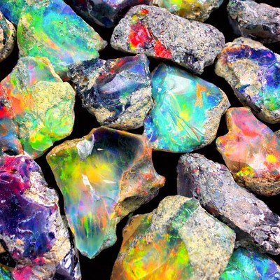Natural Black Opal 20 Cts Roh Lot, Trockene Rohopal Cut Grade, Lose Edelstein