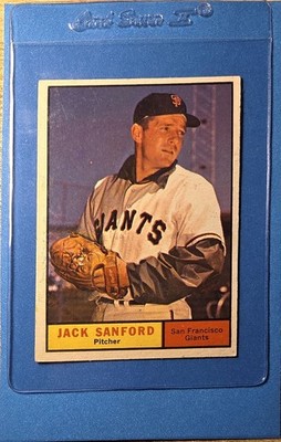 1961 Topps #258 Jack Sanford San Francisco Giants Near Mint