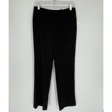Charter Club NWT Women's Black Classic Fit Straight Leg Trousers Size 4