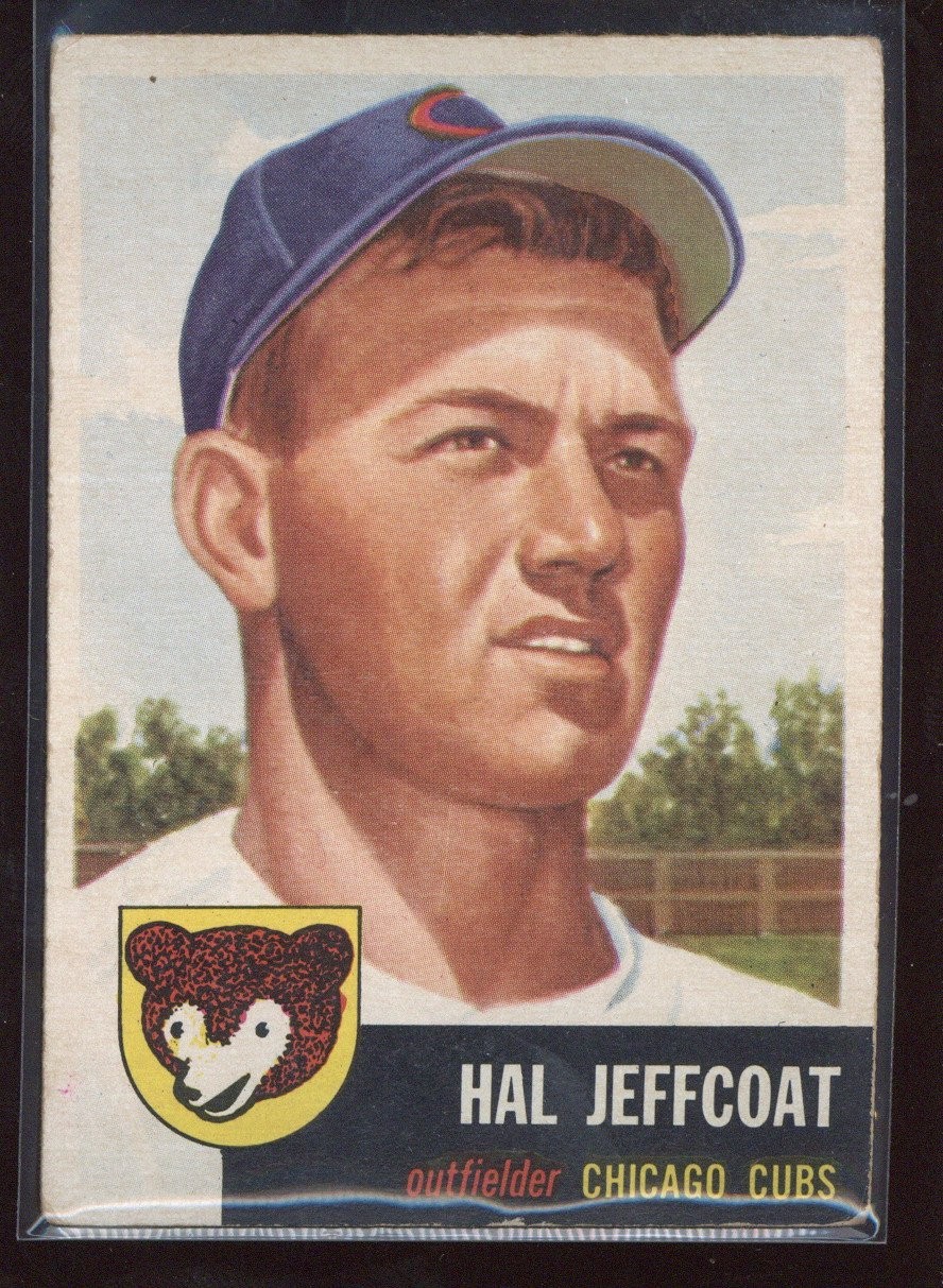 1953 Topps #29 Hal Jeffcoat Surface Issues