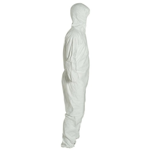 Tyvek 400 TY127 Hood Coverall HazMat Disposable Elastic LG 2XL 5XL 6X CASE OF 25