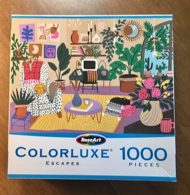 Roseart Colorluxe Escapes Welcome Home COMPLETE 1000 piece jigsaw puzzle