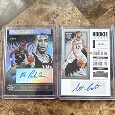 Panini 2018-19 NBA Autograph Card Lot 2 Alvin Robertson Trophy/Matt Costello