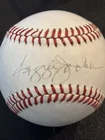 BASEBALL~SIGNED REGGIE JACKSON (HOF)~JSA AUTH. ~RAWLINGS AM. LEAGUE /BALL/CUBE