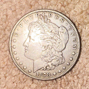 1878 Morgan Silver Dollar $1 0.9 Fine Silver Business Strike Philadelphia Mint