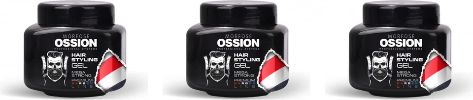 Morfose Ossion Premium Barber Line Hair Gel 3x300 ml