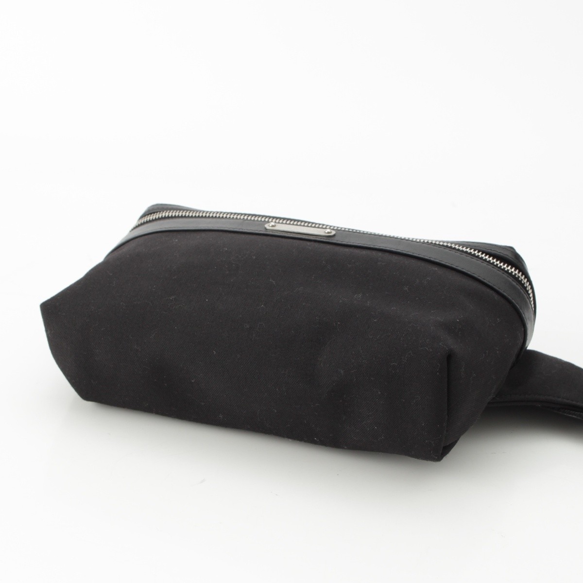 SAINT LAURENT City Borsa in pelle tela con logo in vita a tracolla 505973 nera