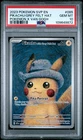 2023 POKEMON SVP POKEMON X VAN GOGH #085 PIKACHU WITH GREY FELT HAT PSA 10