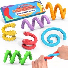 ddLUCK Fidget Toys for Kids Adults, 6 Pack Sensory Sticks with ADHD Autism