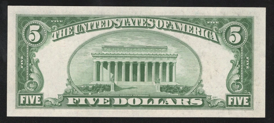 1934-C $5 NEW YORK FEDERAL RESERVE NOTE FRN Fr 1959-B 0154 - Image 2 of 2