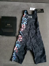 TYR Women's Venzo Battle Born Camo USA Closed Back Swimsuit Size 24  MSRP $599
