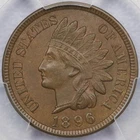1896 1c Indian Head Cent - PCGS MS 65 BN
