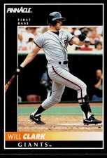 1992 Pinnacle #122 Will Clark