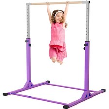 Gymnastics Bar, 3  to 5  Adjustable Height Gymnastic Horizontal Kip Bar for K...
