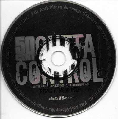 50 CENT & MOBB DEEP Outta Control REMIXES EDIT & INSTRUMENTAL PROMO DJ CD single