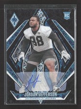 2025 Panini Phoenix Football Jordan Jefferson #209 RC Black Auto