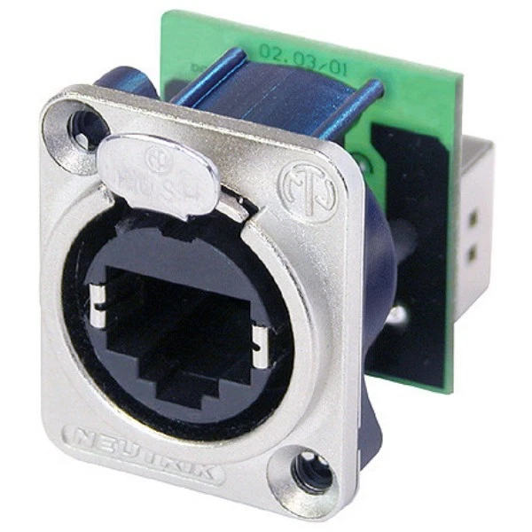 NEUTRIK Ethercon Durchgangs-Einbaubuchse NE 8 FDP | Neu - Bild 1 von 1
