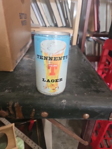 TENNENT'S GIRLS "PAT - Intrigued" 440ml C/S Beer Can bottom opened - Picture 2 of 5