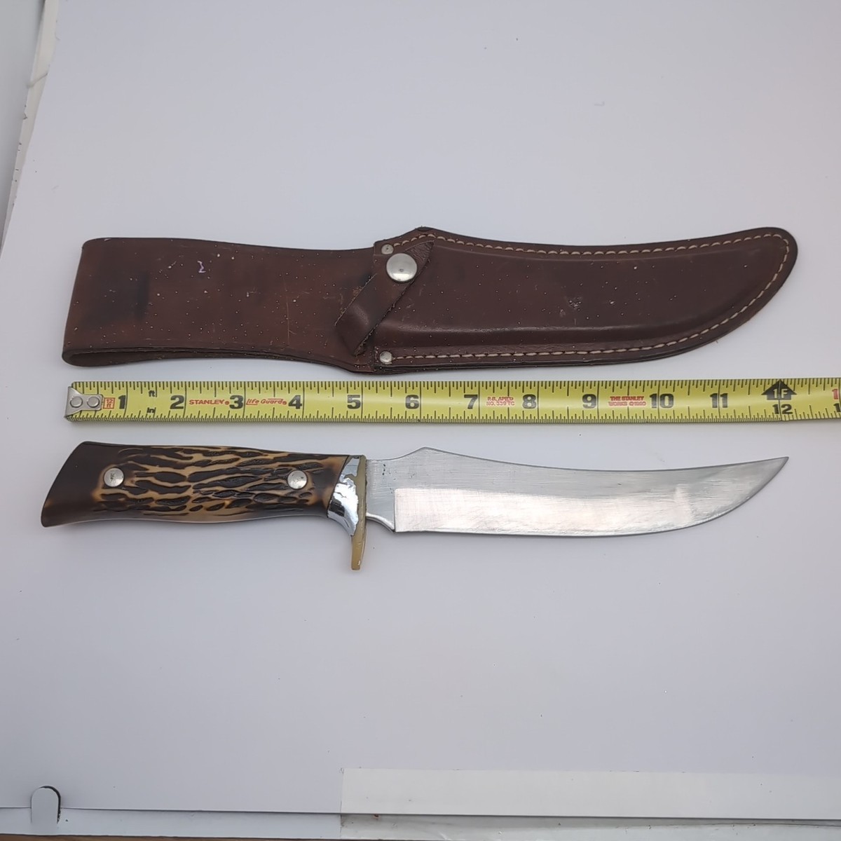 Camillus Knives USA Vintage #1014 Fixed Blade Bowie Survival Knife 